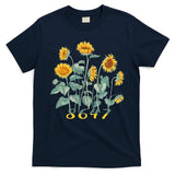 8647 Subtle Anti Trump 86 47 Sunflower Support Ukraine T-Shirt