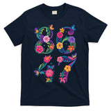 8647 Subtle Anti Trump 86 47 Floral Boho Style T-Shirt