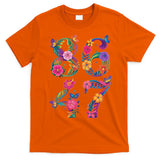 8647 Subtle Anti Trump 86 47 Floral Boho Style T-Shirt