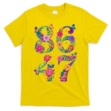 8647 Subtle Anti Trump 86 47 Floral Boho Style T-Shirt