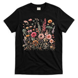 8647 Subtle Anti Trump 86 47 Floral Boho Style T-Shirt