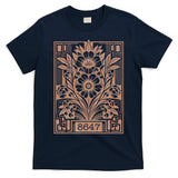 8647 Subtle Anti Trump Anti Maga 86 47 Floral T-Shirt