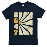 8647 Subtle Anti Trump 86 47 Floral Boho Style T-Shirt