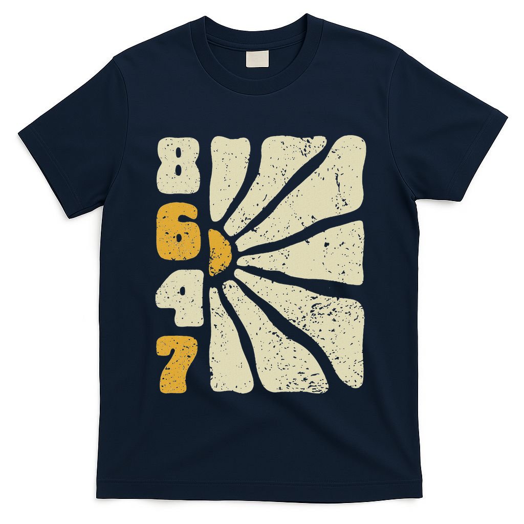 8647 Subtle Anti Trump 86 47 Floral Boho Style T-Shirt