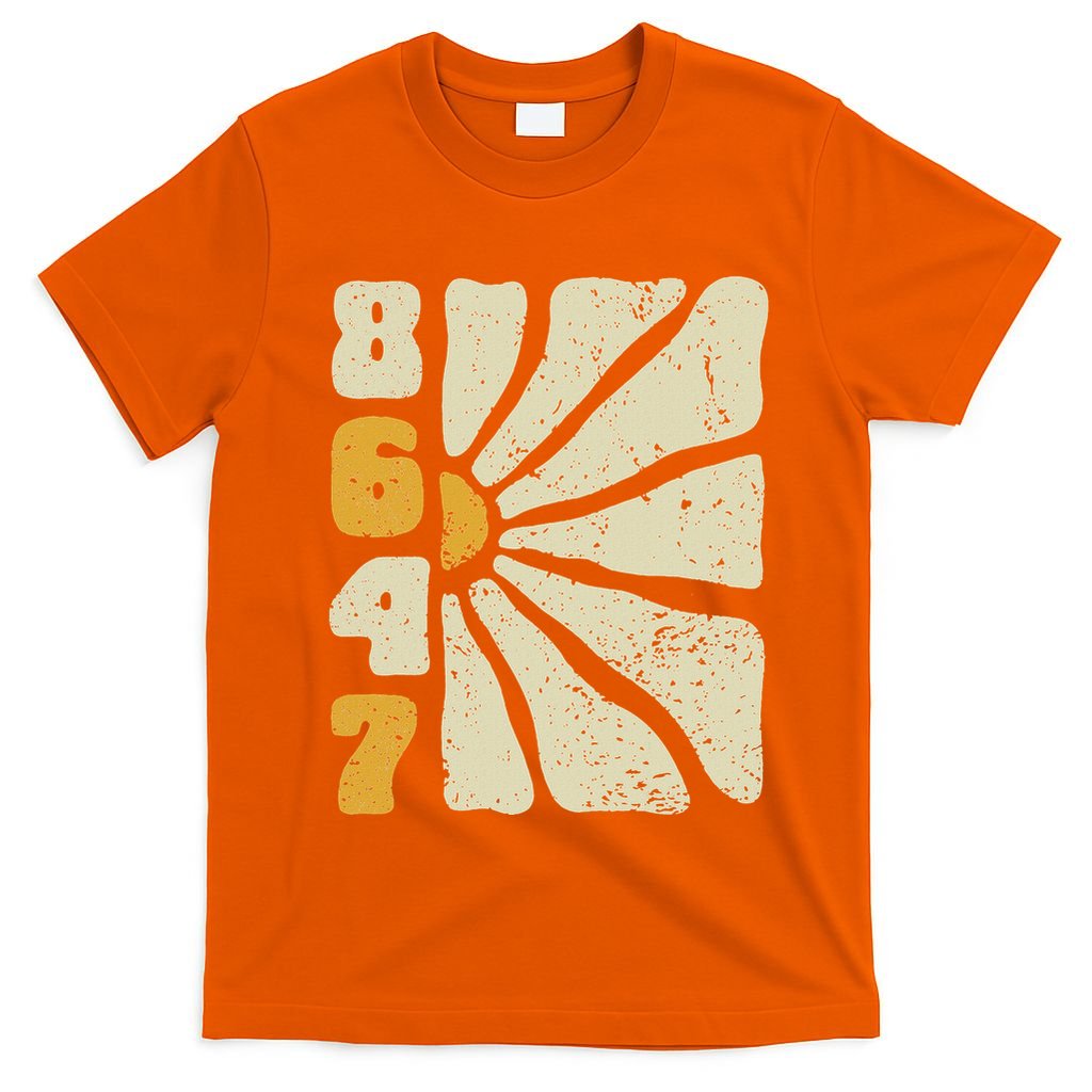 8647 Subtle Anti Trump 86 47 Floral Boho Style T-Shirt