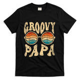 Retro Nostalgia - Groovy Papa 70s Aesthetic Nostalgia 1970's Retro Groovy Dad T-Shirt