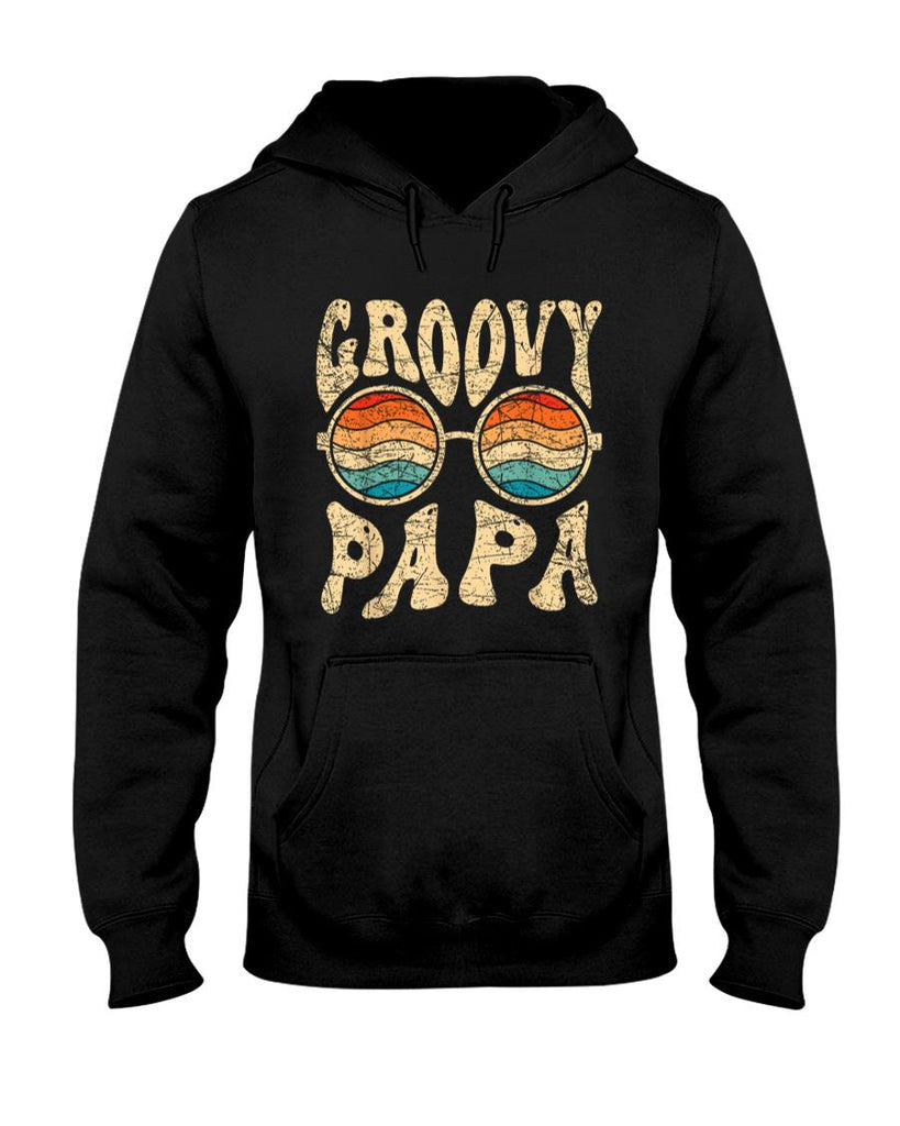 Retro Nostalgia - Groovy Papa 70s Aesthetic Nostalgia 1970's Retro Groovy Dad T-Shirt