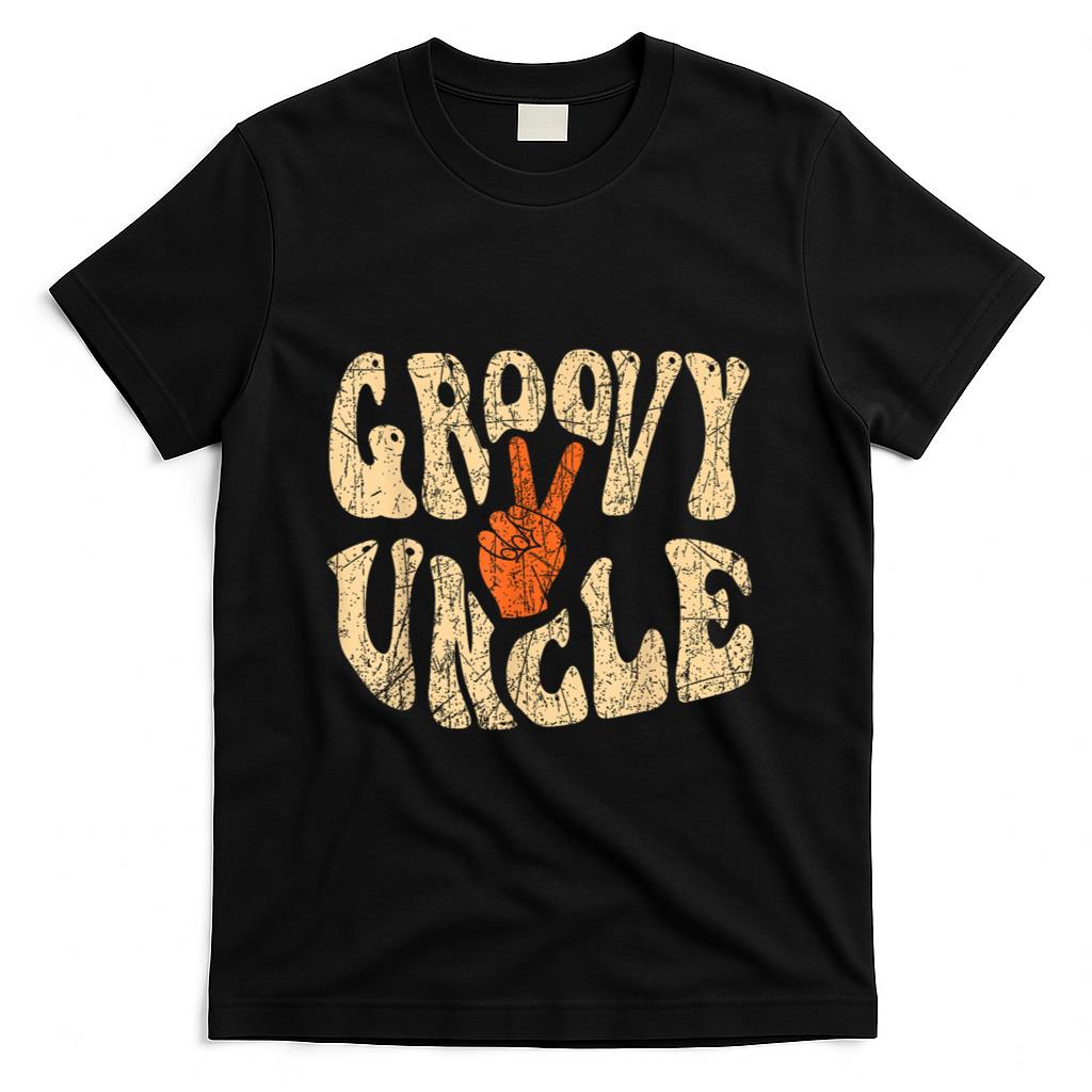 Retro Nostalgia - Groovy Uncle 70s Aesthetic Nostalgia 1970's Retro Uncle T-Shirt