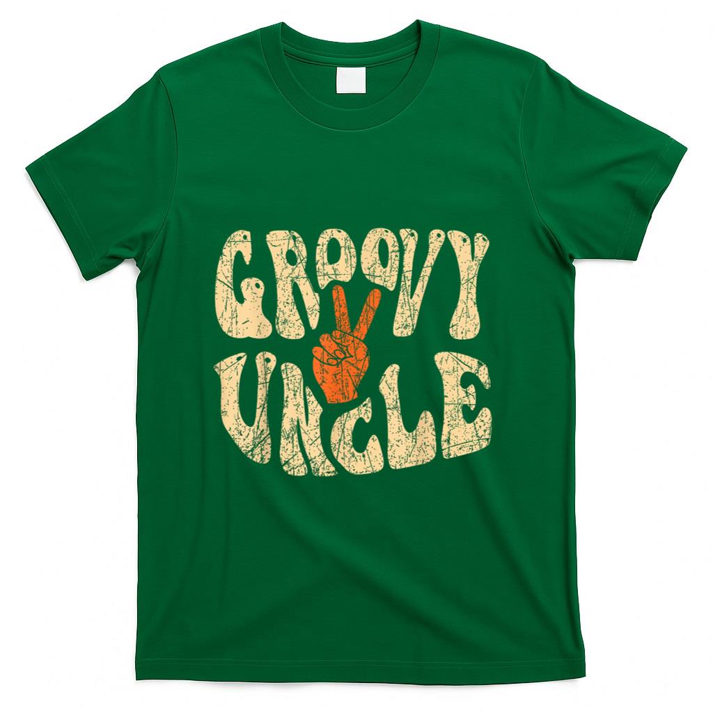 Retro Nostalgia - Groovy Uncle 70s Aesthetic Nostalgia 1970's Retro Uncle T-Shirt