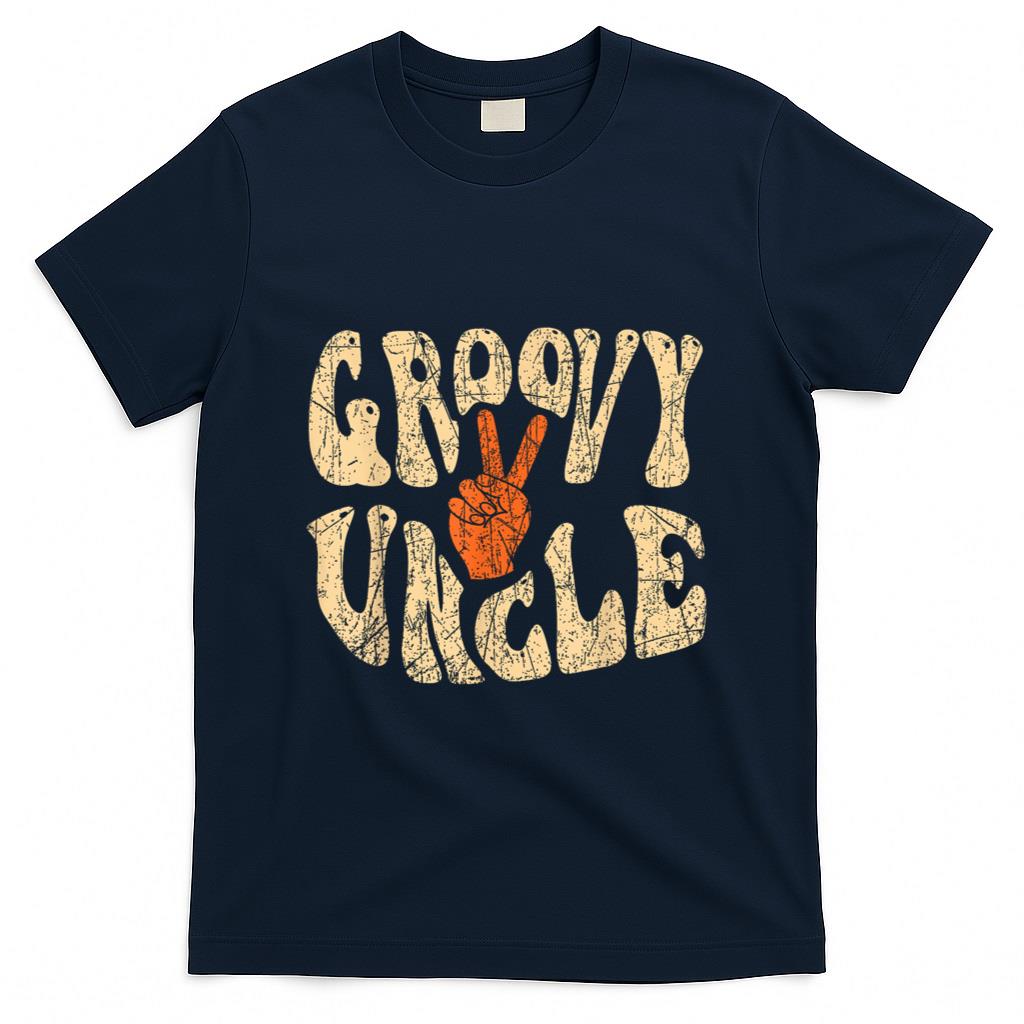 Retro Nostalgia - Groovy Uncle 70s Aesthetic Nostalgia 1970's Retro Uncle T-Shirt