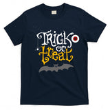 Trick or treat for funny halloween with bat and spider Fitted Scoop T-Shirt