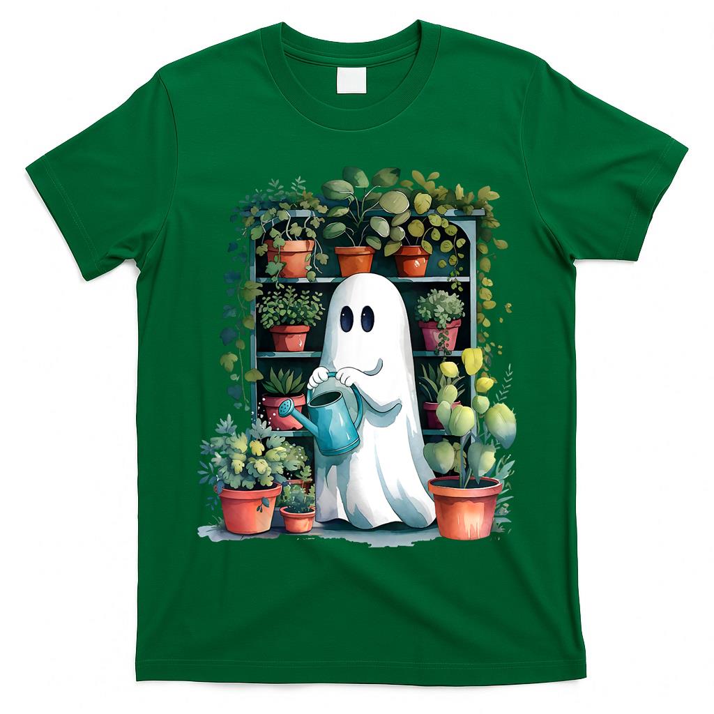 Funny Ghost Plants Spooky Season Trick Or Treat Halloween T-Shirt