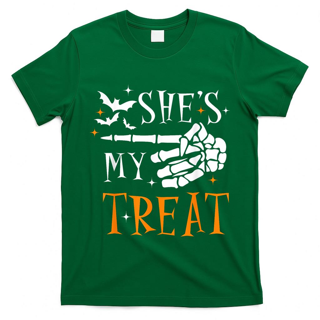 Shes My Trick Hes My Treat Matching Couples Halloween T-Shirt