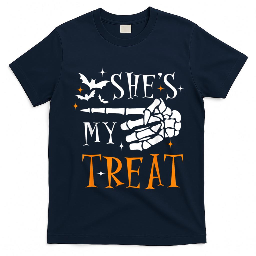 Shes My Trick Hes My Treat Matching Couples Halloween T-Shirt
