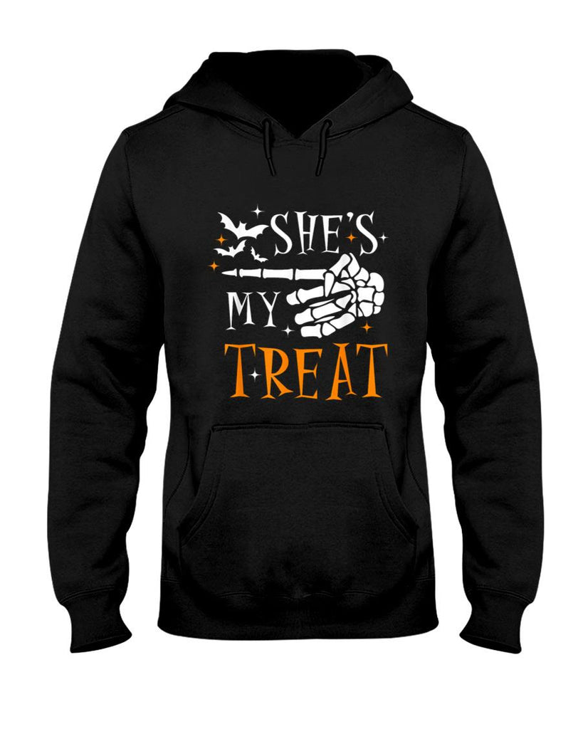 Shes My Trick Hes My Treat Matching Couples Halloween T-Shirt