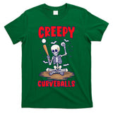 Happy Halloween Baseball Spooky Catcher Trick Or Treat T-Shirt