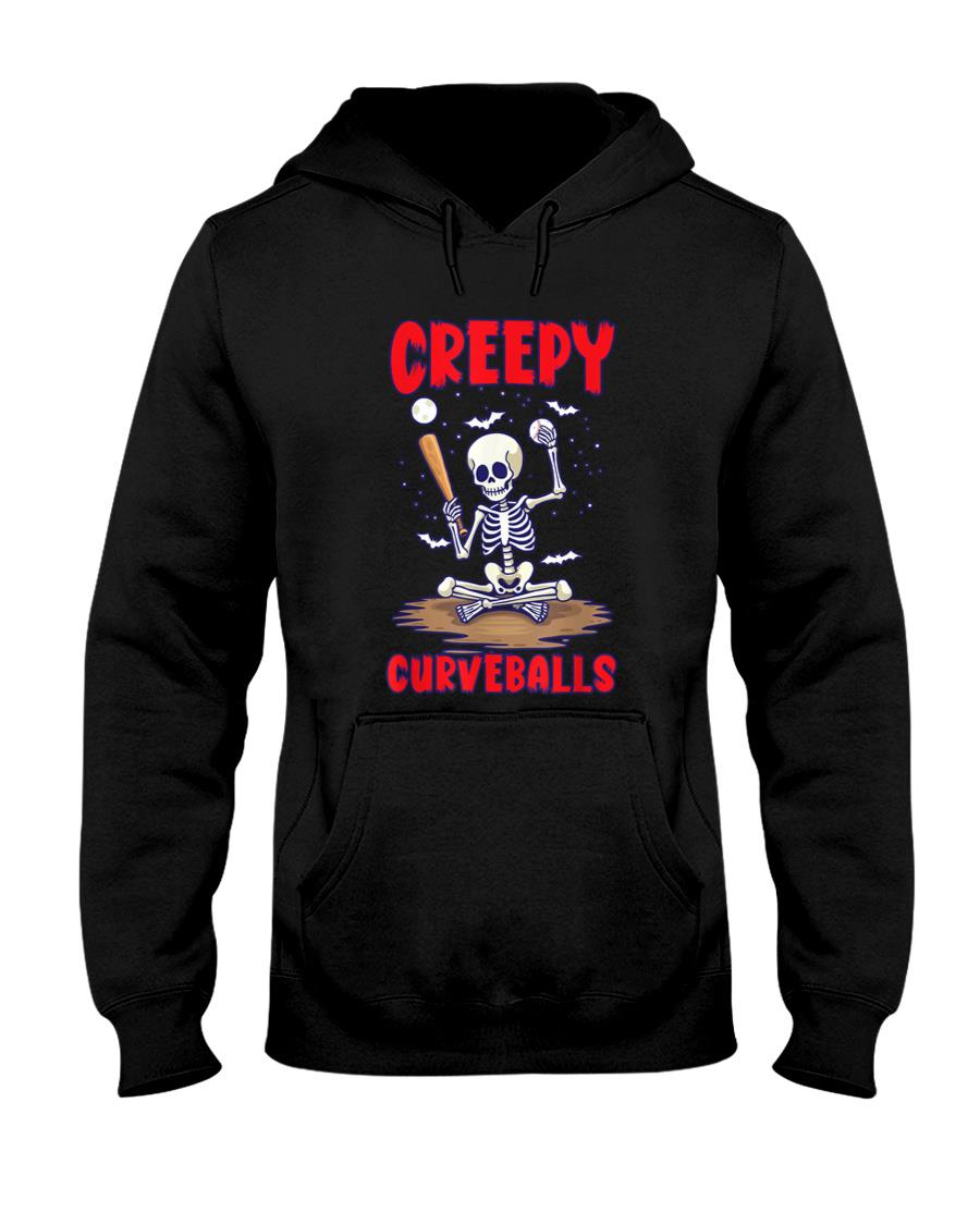Happy Halloween Baseball Spooky Catcher Trick Or Treat T-Shirt