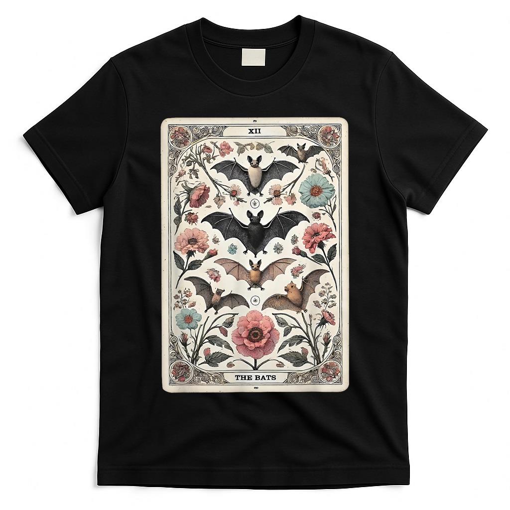 The Bats Tarot Card Halloween Spooky Season Trick Or Treat T-Shirt