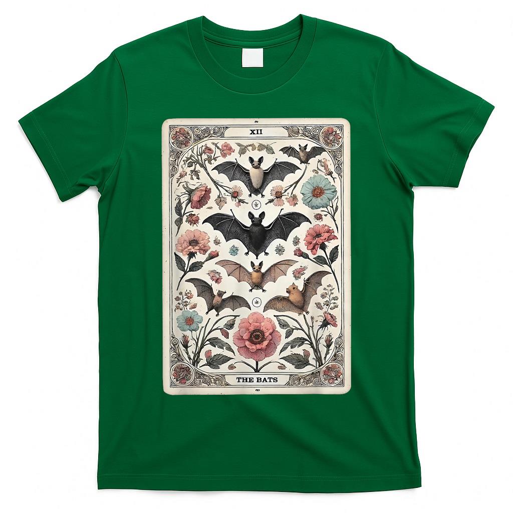 The Bats Tarot Card Halloween Spooky Season Trick Or Treat T-Shirt