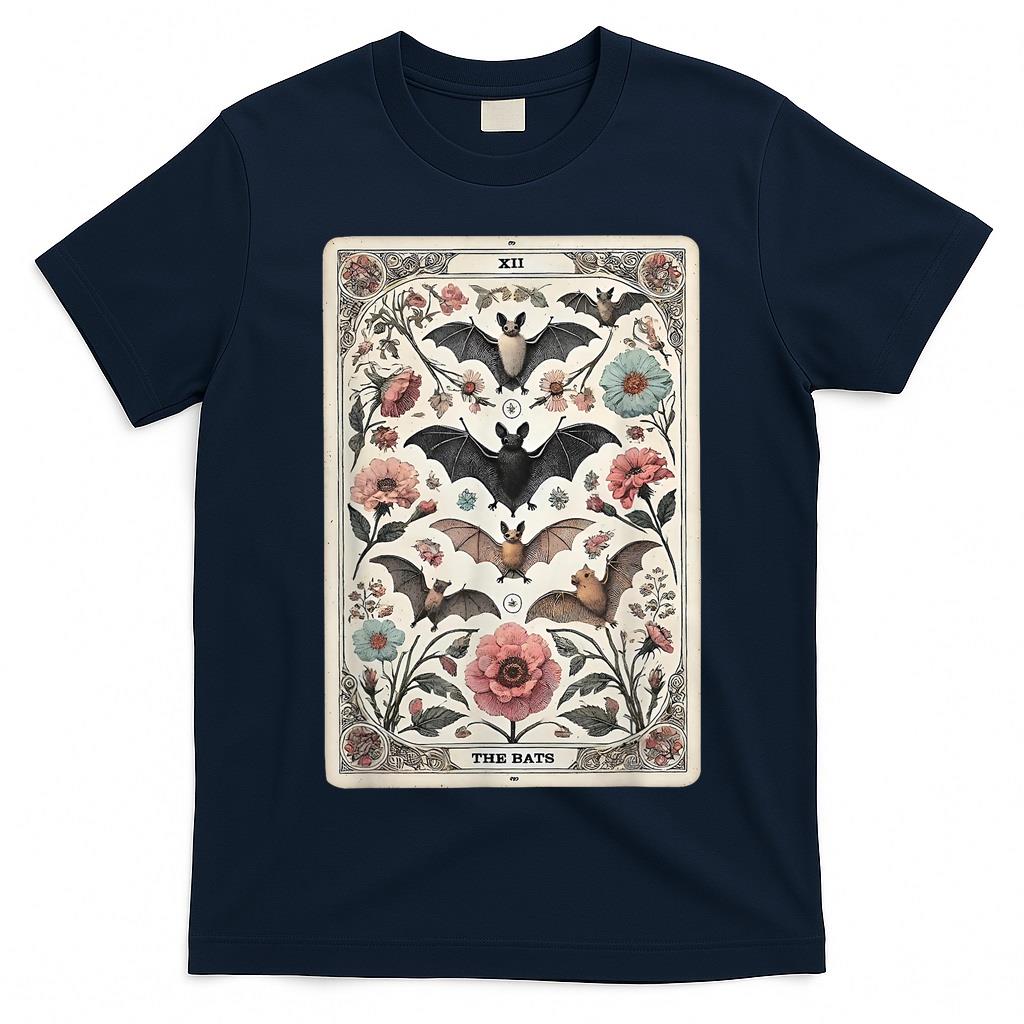 The Bats Tarot Card Halloween Spooky Season Trick Or Treat T-Shirt