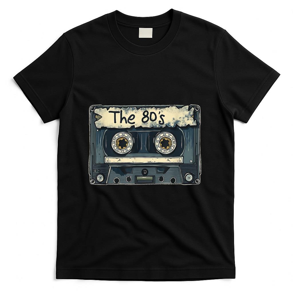 Retro Nostalgia - Nostalgic 80's 90's Retro Cassette Mix Tape Mens Womens T-Shirt