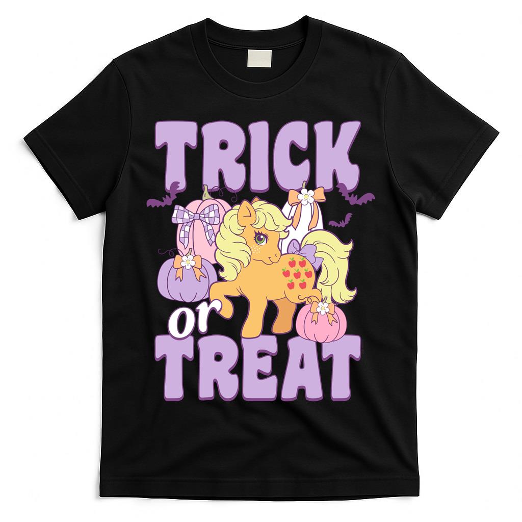 My Little Pony Halloween Trick Or Treat Apple Jack Portrait Long Sleeve T-Shirt