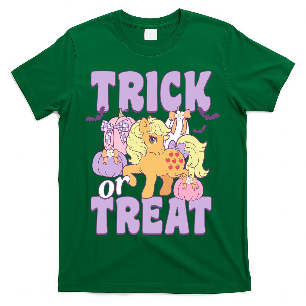 My Little Pony Halloween Trick Or Treat Apple Jack Portrait Long Sleeve T-Shirt
