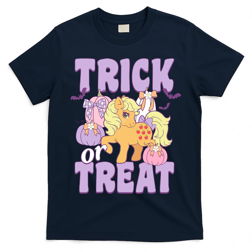 My Little Pony Halloween Trick Or Treat Apple Jack Portrait Long Sleeve T-Shirt