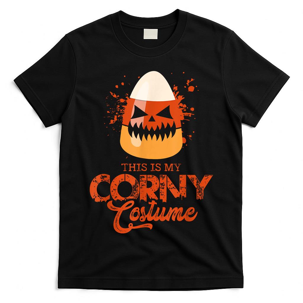 This Is My Corny Costume Candy Corn Halloween Trick Or Treat T-Shirt