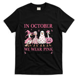 in October We Wear Pink Goose Breast Cancer Awareness Ribbon T-Shirt