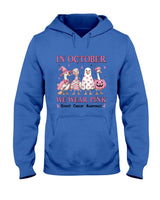 in October We Wear Pink Goose Breast Cancer Awareness Ribbon T-Shirt