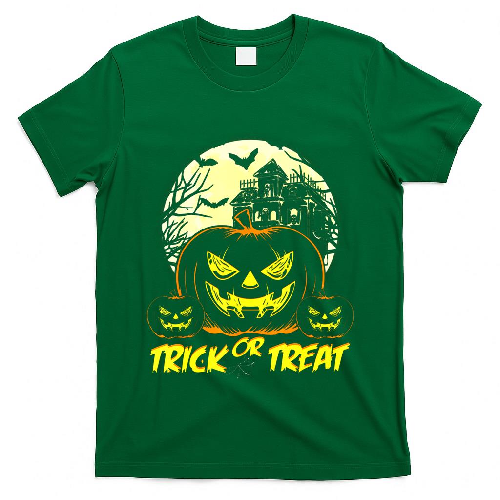 Trick or treat shirt Haunted house scary pumpkin Halloween  Essential T-Shirt