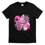 Tackle Cancer Football Pink Ribbon Cheer Breast Cancer Aware T-Shirt