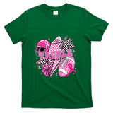 Tackle Cancer Football Pink Ribbon Cheer Breast Cancer Aware T-Shirt