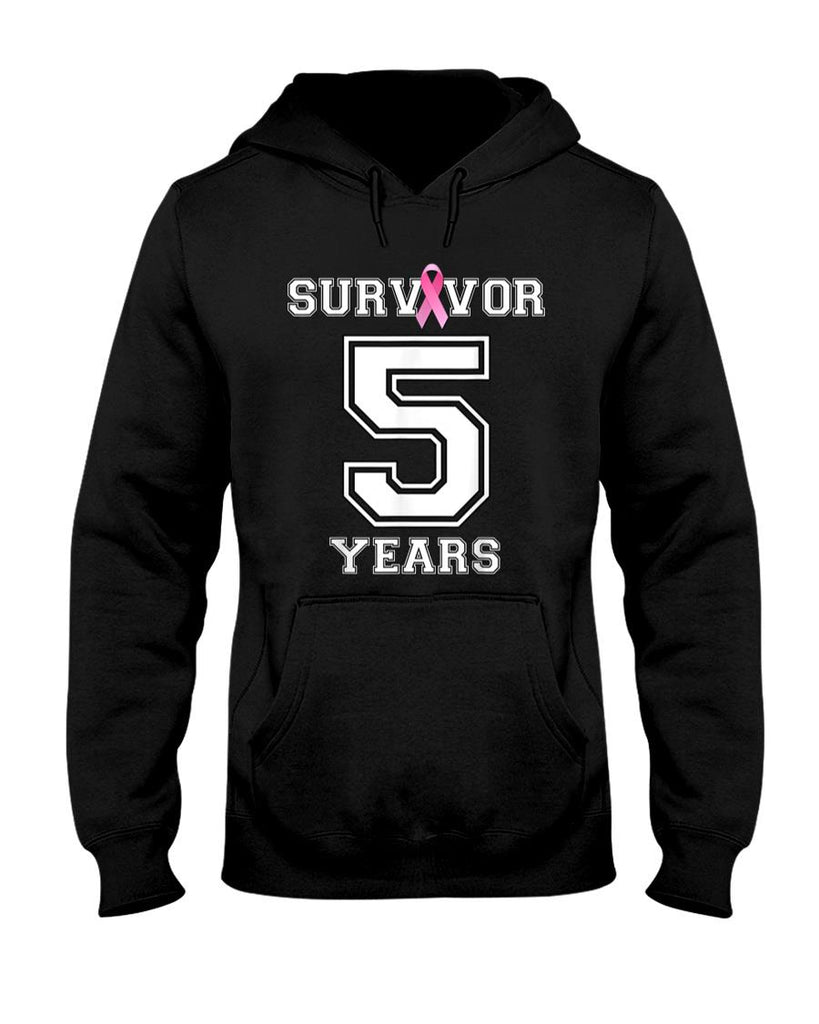5 Years Breast Cancer Survivor Gifts For Women Pink Ribbon T-Shirt