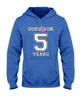 5 Years Breast Cancer Survivor Gifts For Women Pink Ribbon T-Shirt