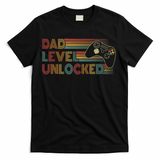 Funny New Dad Dad Level Unlocked Gaming Gamer Dad T-Shirt