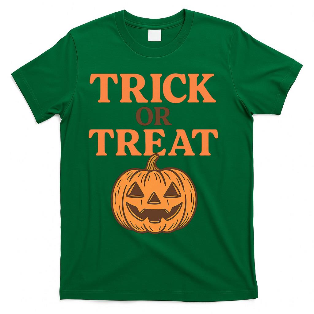 Trick or Treat Pumpkin Graphic Premium T-Shirt