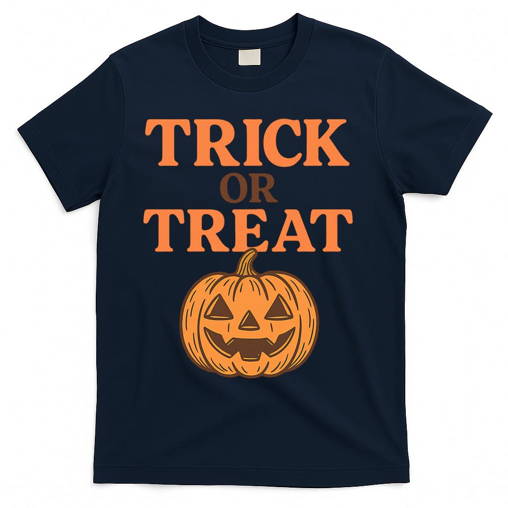 Trick or Treat Pumpkin Graphic Premium T-Shirt