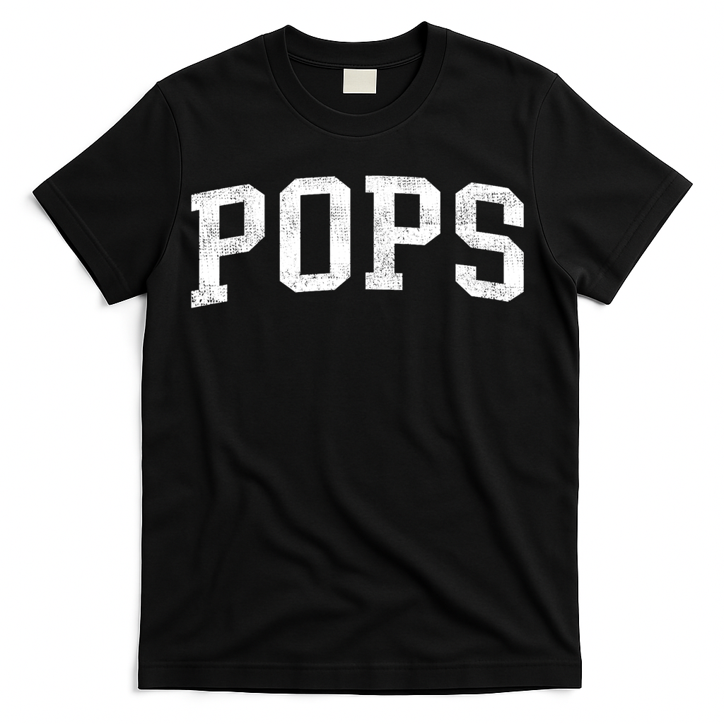 Pops Classic Bold Font Pops Birthday Gift T-Shirt