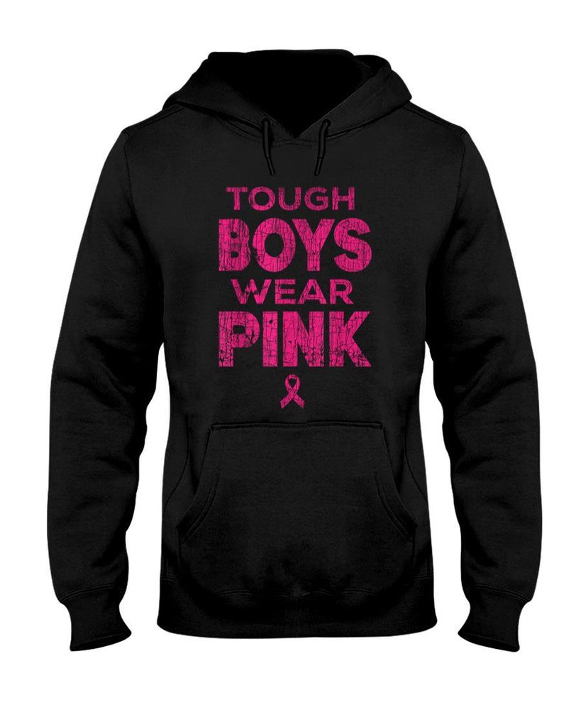 Tough Guys Wear Pink Breast Cancer Awareness Shirts Men Boys T-Shirt
