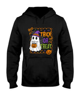 Trick Or Treat Happy Halloween Pumpkin Ghost Boy Girl Kids T-Shirt