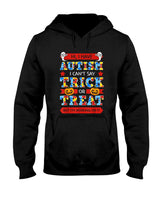 Autism ASD Awareness Puzzle Pieces Halloween Trick Or Treat T-Shirt