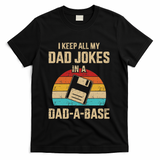 Funny Dad Jokes In Dadabase Vintage T-Shirt