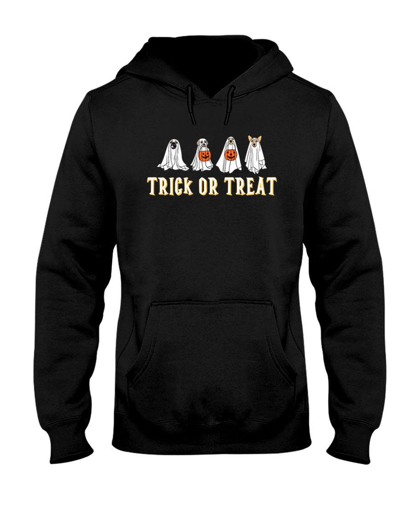 Tricky or Treat Spooky Ghost Dogs Classic T-Shirt