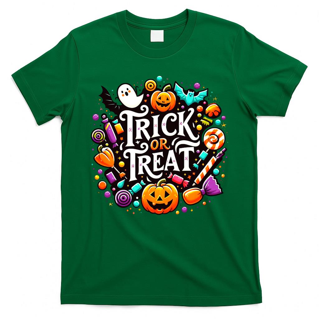 Trick or Treat Halloween Spooky Colorful Candys Classic T-Shirt