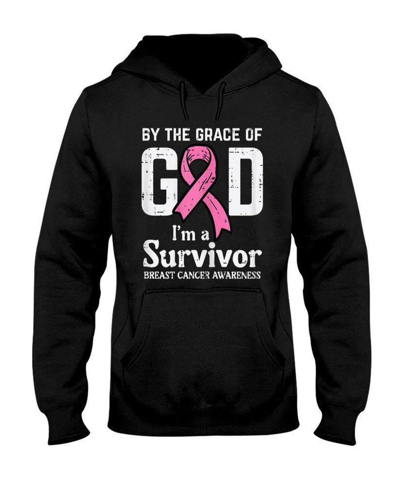 Grace Of God Breast Cancer Survivor Aware Christian Women T-Shirt