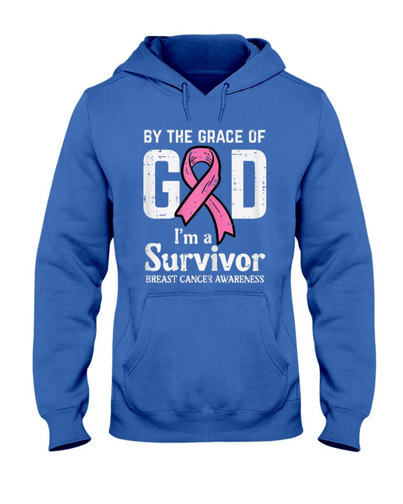 Grace Of God Breast Cancer Survivor Aware Christian Women T-Shirt