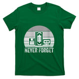 Retro Nostalgia - Womens Never Forget Retro Nostalgia Media Tech T-Shirt
