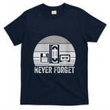 Retro Nostalgia - Womens Never Forget Retro Nostalgia Media Tech T-Shirt